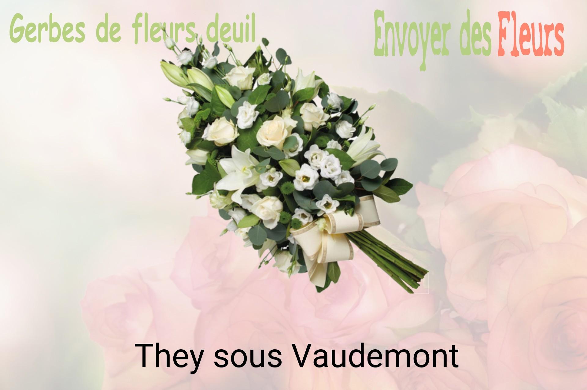 Gerbe de fleurs de deuil livrée à They-sous-Vaudemont